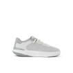 Side view of Shoreline Del Mar men's shoe in light grey, showcasing lightweight, cushioned sole and surf-inspired design.