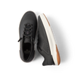 Shoreline Del Mar H2O men's black sneaker, left shoe top view, right shoe side view, water-friendly comfort design.
