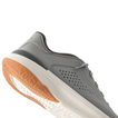 Grey Shoreline Del Mar H2O sneaker facing left, showcasing rubber outsole and perforated water-friendly upper with arch support.