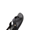 Vista Malia women’s black sandal facing upward, featuring soft cushioning and anatomical arch support for all-day comfort.