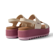 Water Vista Higher water-friendly platform sandals angled right, showing cushioned footbeds, ankle straps, and textured heels