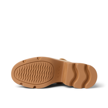 Vista Luxe Solene showing outsole tread pattern facing up, highlighting durable, comfortable platform clog design from the beach-inspired REEF line.