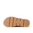 Vista Luxe Liah outsole facing up, tan rubber sole with wave-inspired tread for durable, beach-ready traction and comfort