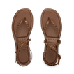 Willow Quinn Studs brown women's sandals top view showing footbed and studded straps designed for comfort and beach wear