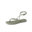Willow Quinn women's sandal in muted green with thin straps and ankle buckle for everyday comfort and style