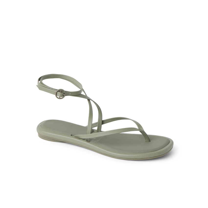 Willow Quinn women's sandal in neutral color with ankle strap, designed for comfort and everyday wear