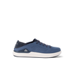 Neptune HT sneaker facing right, navy blue mesh with white sole, lightweight, water-friendly, extra cushioned for all-day comfort.