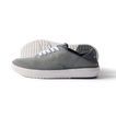 Neptune Lido men's grey sneaker facing left, side view with breathable mesh, soft cushioning, and arch support.