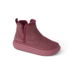 Weekend Autumn women's left-facing boot with plush collar, cushioned sole, and durable suede in deep rose color.