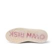 Palm X G-Papi bottom sole facing up, showing translucent sole with comfort-focused water-friendly design and brand text.