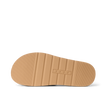 Vista Hi 2 sandal sole facing up, showing tan textured tread with REEF branding, designed for comfort and durability.