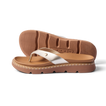 Vista Luxe Vivianahh women's sandal facing left, close-up of sole and cushioned footbed with beach-inspired design.