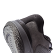 Close-up of the Shoreline Del Mar shoe heel facing left, featuring grey sustainable materials and REEF comfort technology.