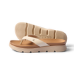 Vista Luxe Vivianahh women’s flip flops left shoe side and bottom showing, beach-inspired comfort sandals
