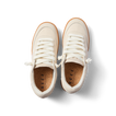 Top view of Lay Day Seas women's sneakers in vintage white, featuring water-friendly materials and cushioned comfort.