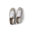 Top view of Reef Neptune women's lightweight sneakers in metallic silver with anatomical arch support and cushioning.