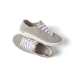 Reef Neptune lightweight women's sneakers in neutral breathable knit, left shoe facing right, right shoe top view showing cushioned insole.