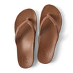 Vista Vay-Cay brown sandals top view facing up, showing soft-rebound cushioning and anatomical arch support for comfort.