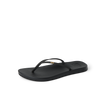 Cushion Slim black women's sandal facing left, featuring soft-rebound cushioning and anatomical arch support.