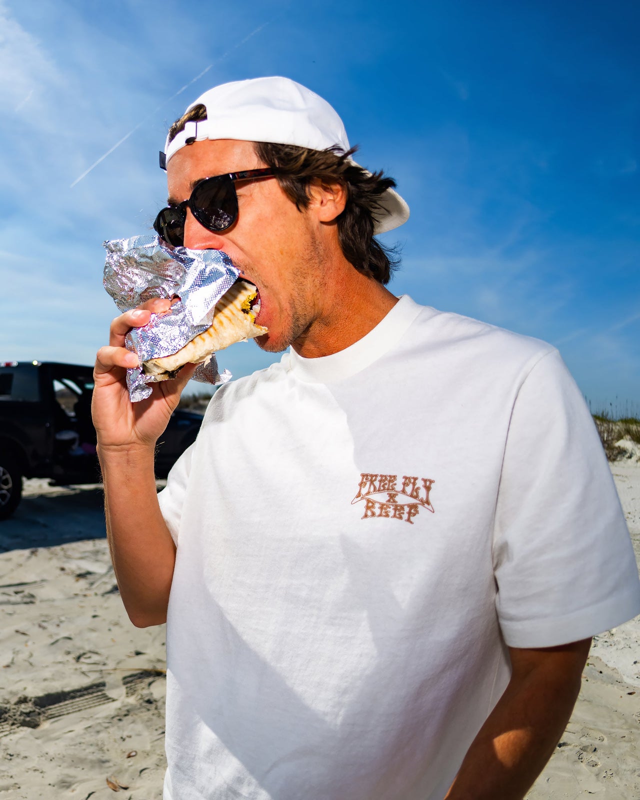High-Stoke Relaxed Tee - Bone view 2