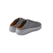 Atlantic men's grey and tan sneakers facing back left, showing cushioned heel and lightweight design.
