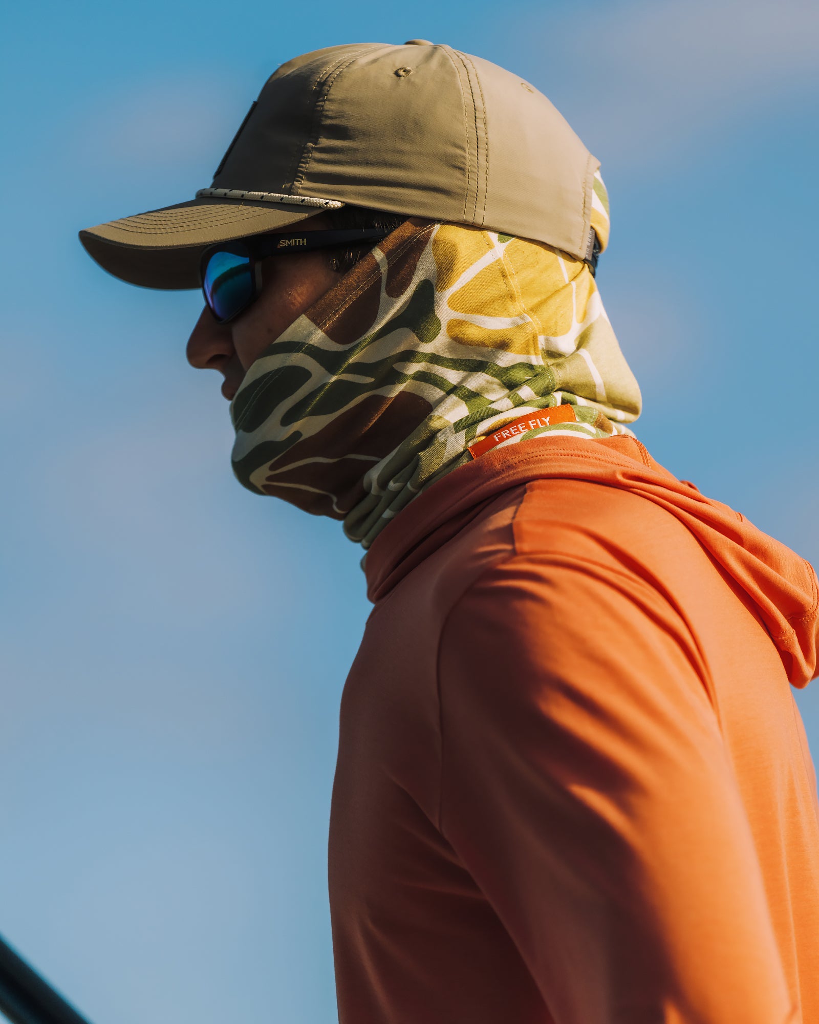 Bamboo Lightweight Sun Mask - Floral Camo view 1