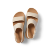 Top view of water-friendly Water Vista Higher women's sandals in pale mauve, facing upward for beach comfort and support.