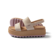 Side view of women's Water Vista Higher sandal in vintage pale mauve with thick cushioned sole and water-friendly materials.
