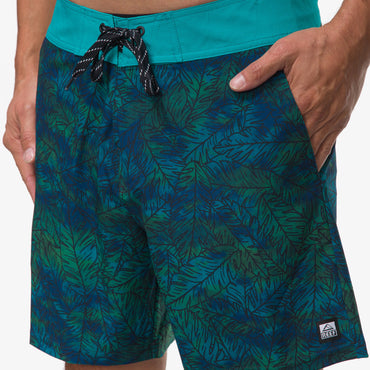 Worley F/W Wvn Short - Tile Blue - Down the Line 1 View