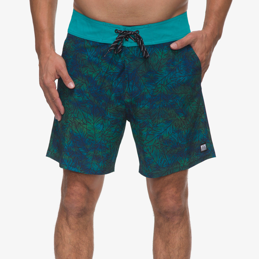 Worley F/W Wvn Short - Tile Blue - Front View