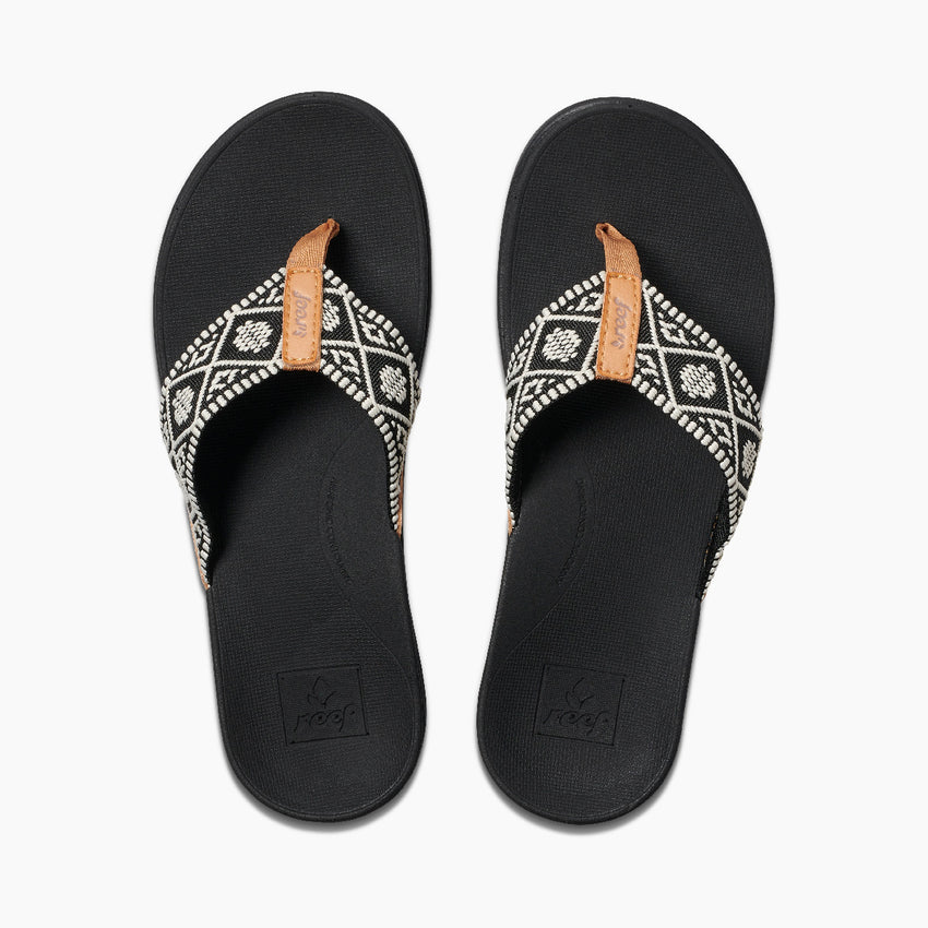 Reef Ortho Woven - Black/White - Top View